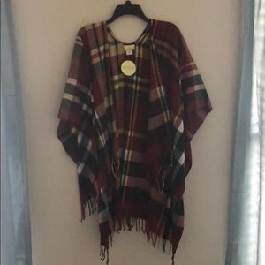 Viv & Lou plaid shawl